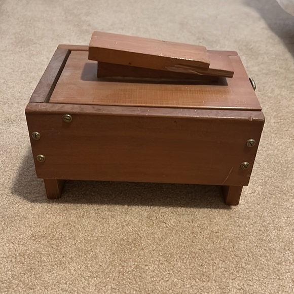 Other - vintage shoe shine box with brushes over 50 years old